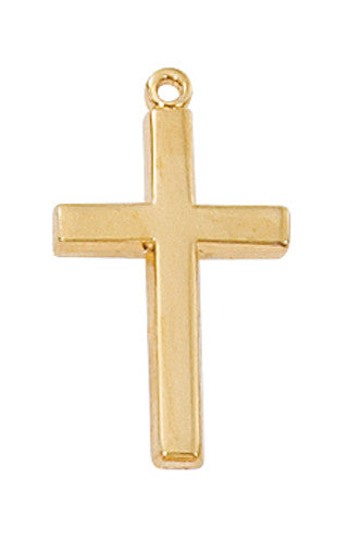 McVan (J7001) 16-18" CH GOLD OR STERLING SILVER CROSS