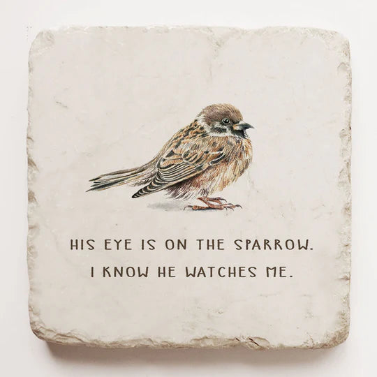 Twelve Stone Art- His eye is on the sparrow