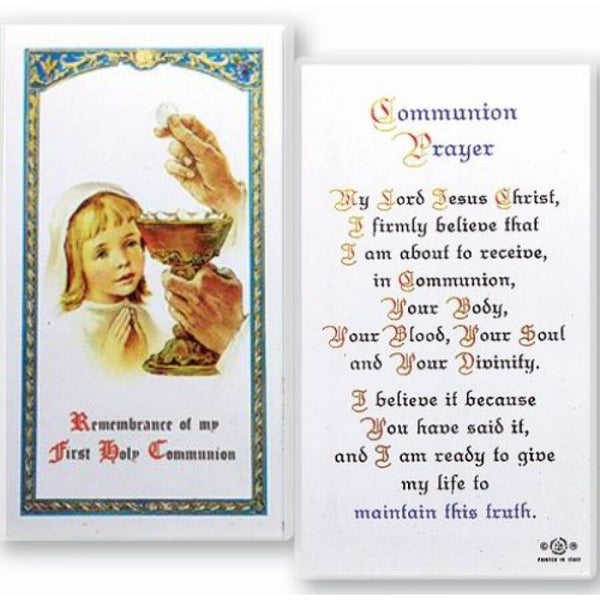 Communion Prayer Girl