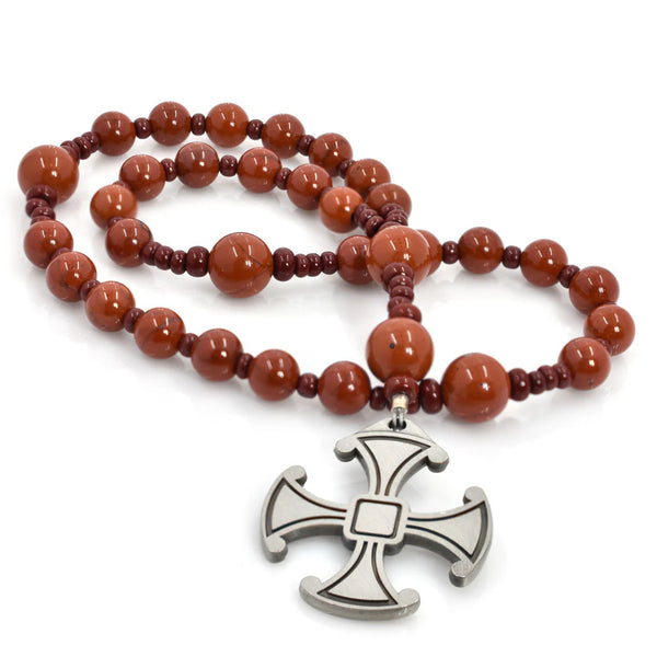 Full Circle Creek Red Jasper 33-bead Anglican Prayer Beads RJ5060