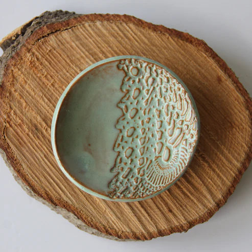 Prodigal Pottery Ring Dish: Moss Green