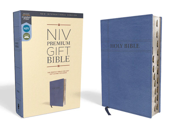 NIV, Premium Gift Bible, Red Letter Edition, Navy Leathersoft, Comfort Print: The Perfect Bible for Any Gift-Giving Occasion