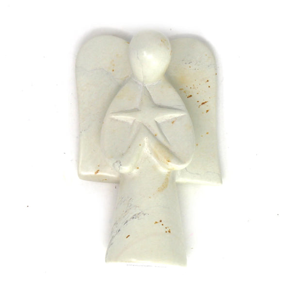 Global Crafts Angel soapstone with star