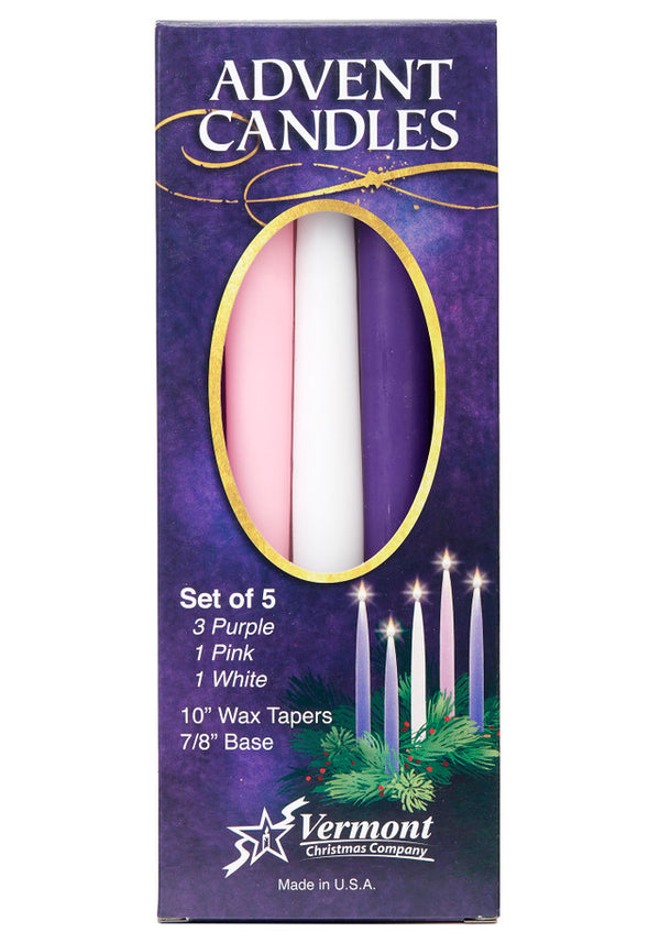 Vermont Christmas Set of 5 Advent Candles, VC906