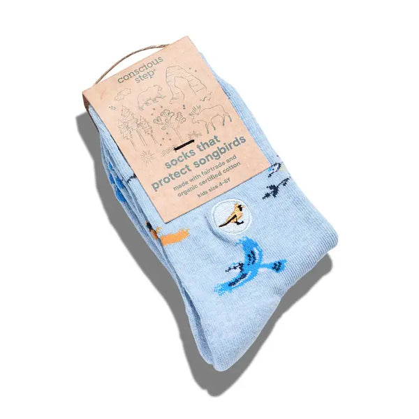 Conscious Step Kid socks that protect songbirds | YOUTH | YPRK009
