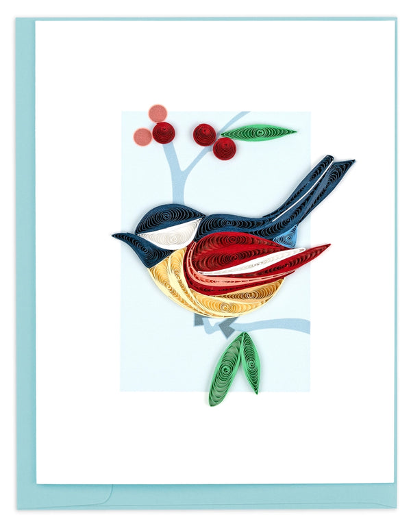 Quilling Card Decorative Bird small notecard NC031B