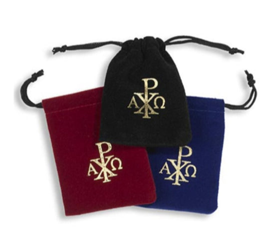 CBC Rosary velvet bag