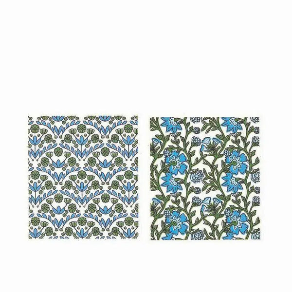 Rockflowerpaper Blaire Blue Blu Cloths Reusable Sponge-Cloth, Set of 2- SKU 203-3081