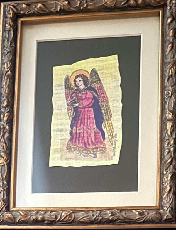 Carol McCrady Studios February angel framed "Barchiel"