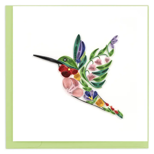 Quilling Cards Decorative Floral Bird card large, #1502