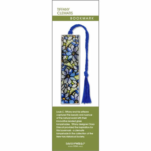 David Howell Tiffany Clematis Bookmark, BKS8571