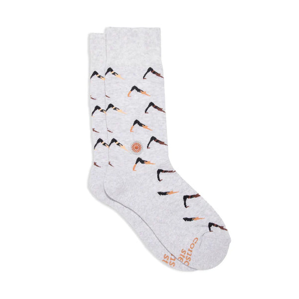 Conscious Step Socks that support mental health (Yoga) MNAM006