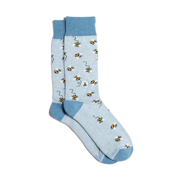 Conscious Step Socks that protect Bees | SMALL | CREW | MSPOL001