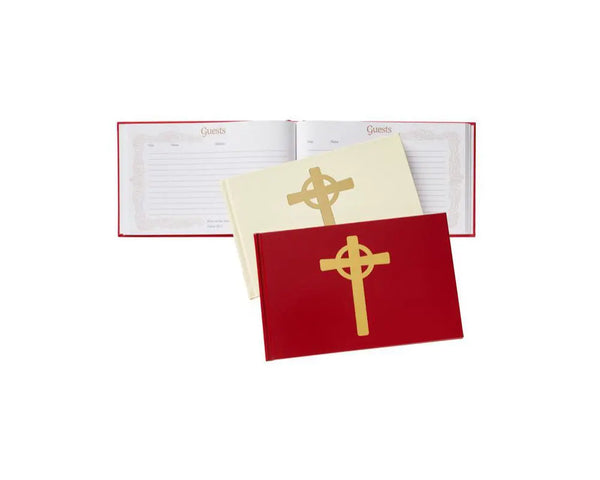 Franklin X. McCormick Guest book: red leatherette