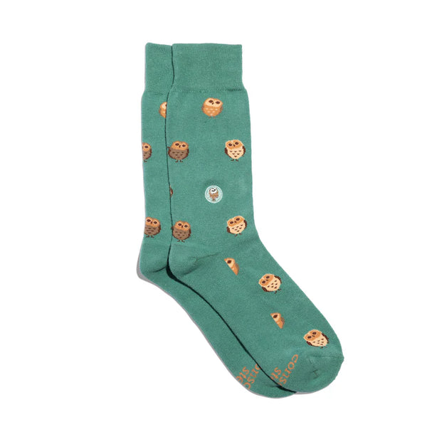 Conscious Step Socks that protect owls | MEDIUM | CREW | MPRK006