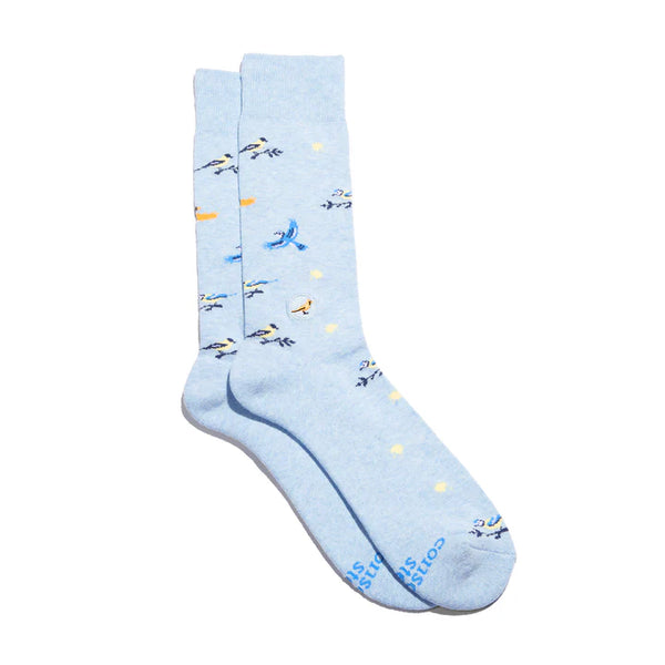 Conscious Step Socks that Protect Songbirds, SMALL/CREW  MSPRK009