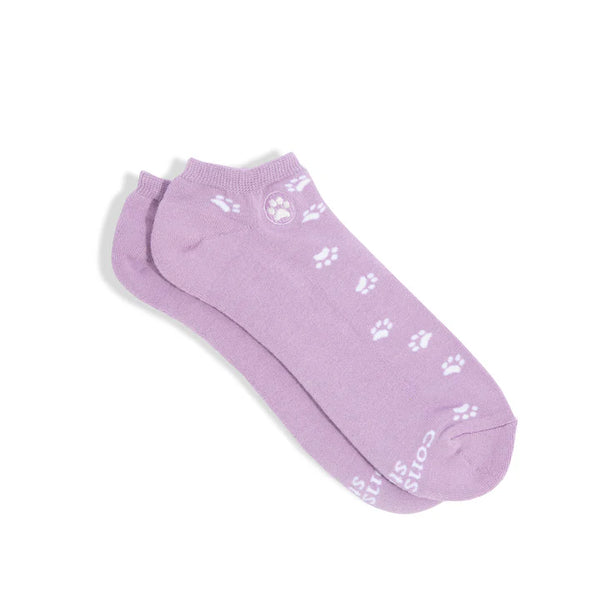 CONSCIOUS STEP Ankle Socks That Save Dogs (Purple) | SMALL | ASDOG001