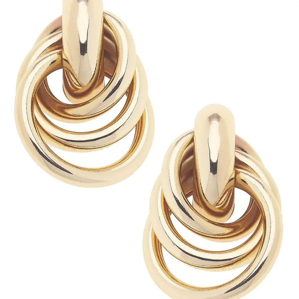 Canvas Style Joanie Knot Earrings in Shiny Gold