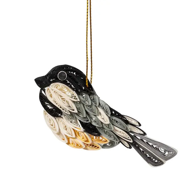 Ten Thousand Villages Quill Chickadee Ornament, #5405310