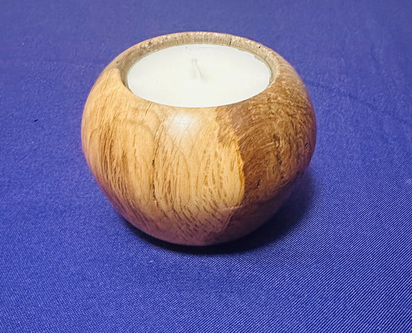 Daniel Callahan: Large handmade wooden candle holder