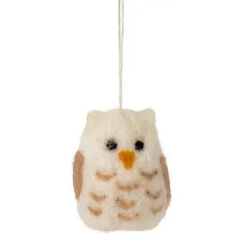 Ten Thousand Villages Wool Owl Ornament 5905100