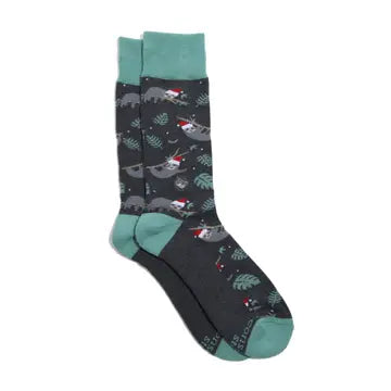 Holiday Socks That Protect Sloths-MEDIUM- SKU MCON025