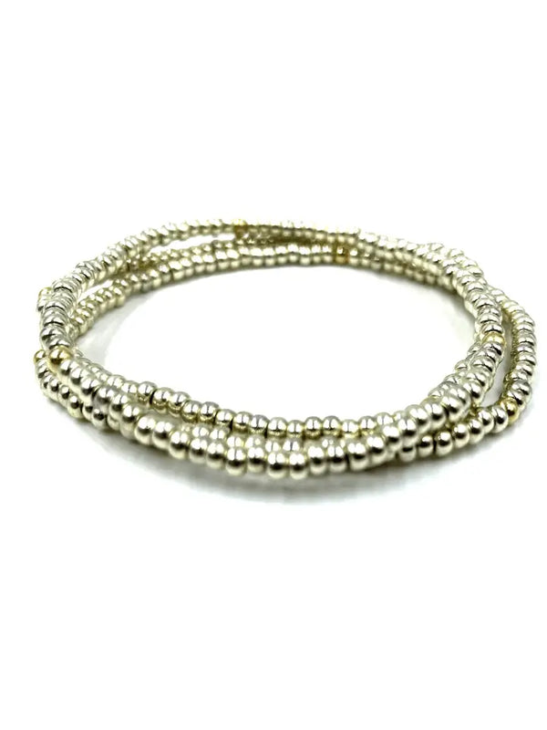 Erin Gray Og Classic Bracelet Stack in Platinum + Gold Filled Waterproof