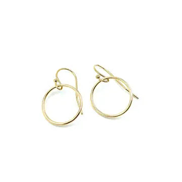 Erin Gray Circle of Love Gold Hoop Earring