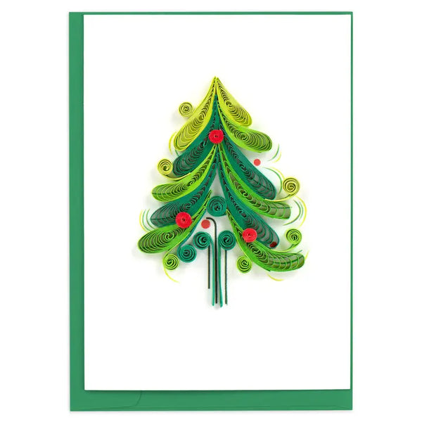 Quilling Card Christmas Tree Gift Enclosure Mini Card, #526