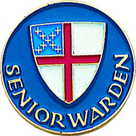 Episcopal Shield Senior Warden Pin