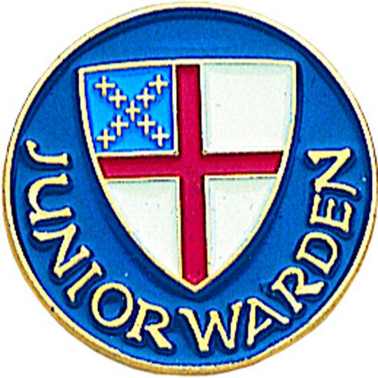 Episcopal Shield Junior Warden Pin