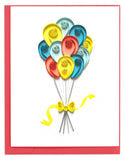 Quilling Card Birthday Balloons small notecard