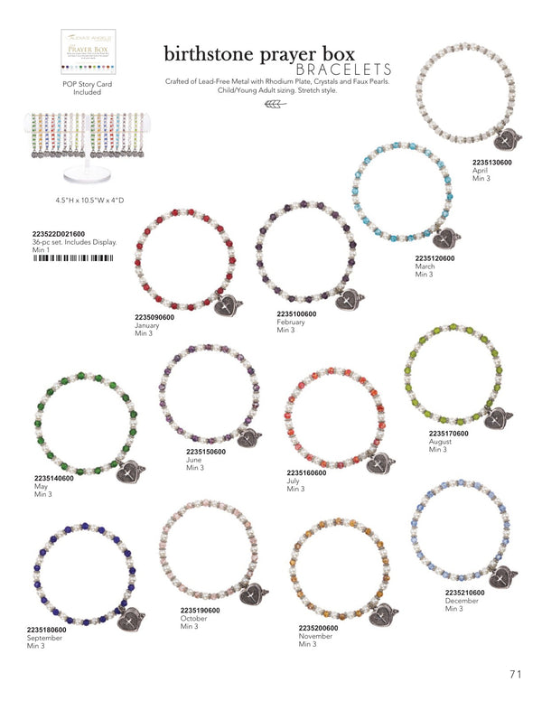 Alexa's Angels Children's October Birthstone Bracelet