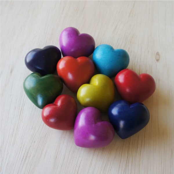 Venture Imports Colorful Hearts Plain