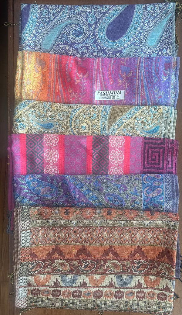 Pashmina scarves from Holy Land Gifts