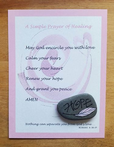 Credo Designs Breast Cancer Encouragement Prayer Card, PC01R