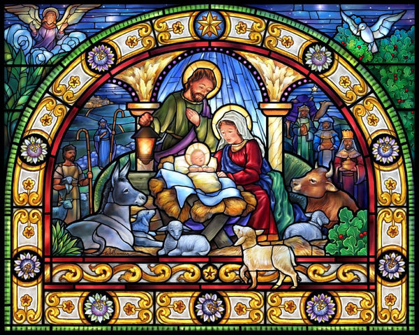 VC Stained Glass Holy Night Jigsaw Puzzle, VC169