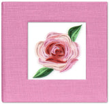 Quilling Card Pink Rose sticky note pad cover GNB435